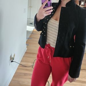 Robert Rodriguez wool jacket,sz 4,black, new